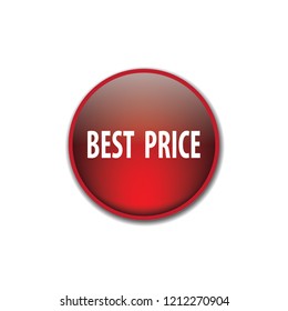 Best price vector button, web design element