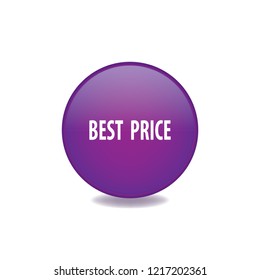 Best price vector button, web design element