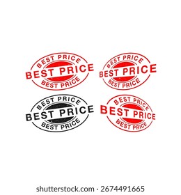Mejor conjunto de sello de Vector de Precio