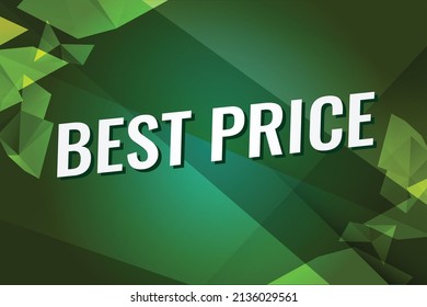 best price word concept vector illustration with green lines and 3d style, landing page, template, ui, web, mobile app, poster, banner, flyer, background, gift card, coupon, label, wallpaper