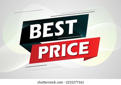 best price word concept vector illustration with lines 3d style for social media landing page, template, ui, web, mobile app, poster, banner, flyer, background, gift card, coupon, label, wallpaper
