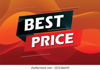 best price word concept vector illustration with lines 3d style for social media landing page, template, ui, web, mobile app, poster, banner, flyer, background, gift card, coupon, label, wallpaper