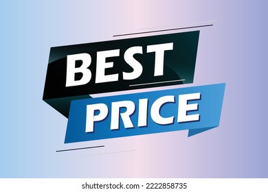 best price word concept vector illustration with lines 3d style for social media landing page, template, ui, web, mobile app, poster, banner, flyer, background, gift card, coupon, label, wallpaper