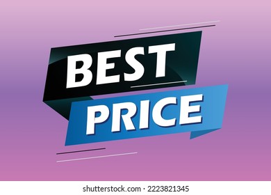 beste Preis Wort Konzept Vektor-Illustration mit Linien 3D-Stil für Social-Media-Landing-Seite, Vorlage, i, Web, Mobile App, Poster, Banner, Flyer, Hintergrund, Geschenkkarte, Coupon, Etikett, Wallpaper