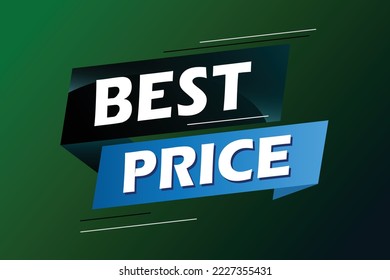 best price word concept vector illustration with lines 3d style for social media landing page, template, ui, web, mobile app, poster, banner, flyer, background, gift card, coupon, label, wallpaper