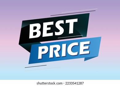 best price word concept vector illustration with lines 3d style for social media landing page, template, ui, web, mobile app, poster, banner, flyer, background, gift card, coupon, label, wallpaper