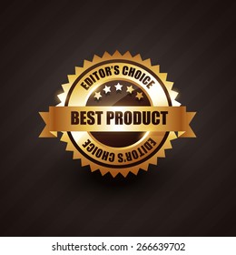 best product golden label badge vector design illustration