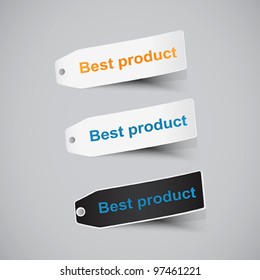 Best product labels. Vector