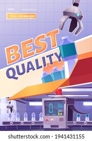 Best product quality cartoon ad poster, conveyor