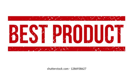 Best product rubber stamp. Red best product rubber grunge stamp vector illustration - Vector