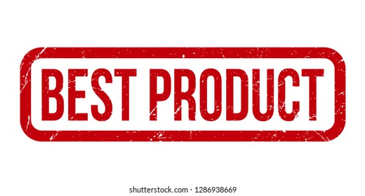 Best product rubber stamp. Red best product rubber grunge stamp vector illustration - Vector