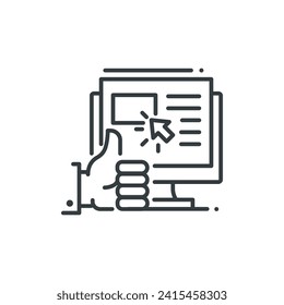 Best proposal icon, vector illustration