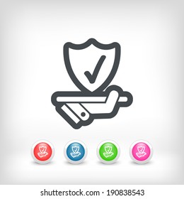 Best protection service icon