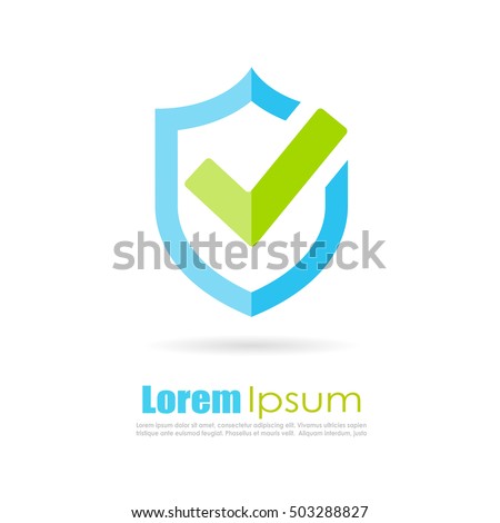 Best protection shield logo vector illustration isolated on white background. Shield icon. Shield protection abstract logo.