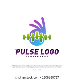 Best Pulse logo design concept vector. People Beat logo Template Vector.