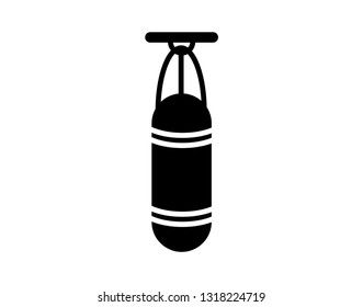 best punching bag icon flat. Vector illustration symbol and bonus pictogram - Vector 