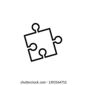 Best puzzle icon  flat trendy vector illustration