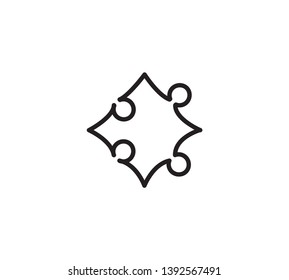 Best puzzle icon  flat trendy vector illustration