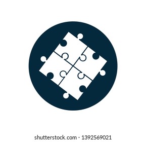 Best puzzle icon  flat trendy vector illustration