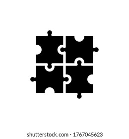 The best puzzle icons in a trendy flat design