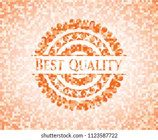 Best Quality abstract orange mosaic emblem