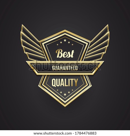 Best Quality Badges with Elegant Concepts in Black and Gold