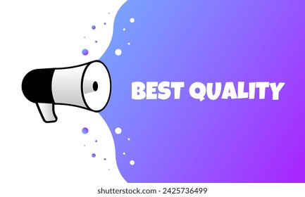 Best quality banner icon. Flat style. Vector illustration