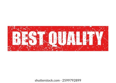 Best quality bright red stamp isolated on white background