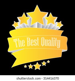 the best quality button yellow on black background