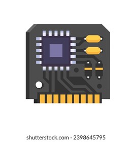 best quality computer chips in black on white background