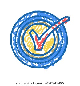 best quality doodle icon sketch vector. best quality sign. isolated symbol illustration