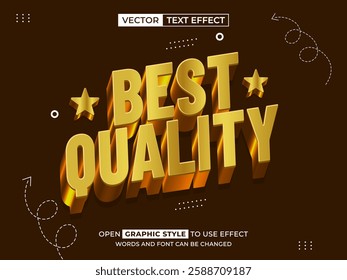 best quality editable text, font effect, 3d text for title