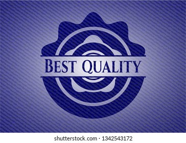 Best Quality emblem with jean texture