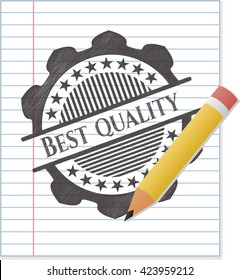 Best Quality emblem with pencil effect