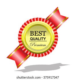 Best quality Gold medal with red ribbon