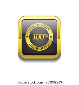 Best Quality Gold Vector Icon Button