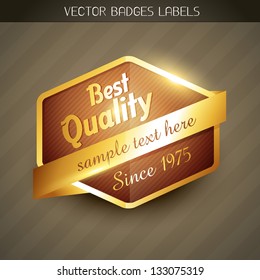 best quality golden label design