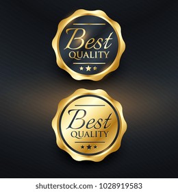 Best Quality Golden Label Vector Design