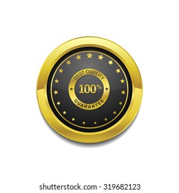 Best Quality Golden Vector Icon Button