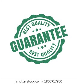 Best Quality Guarantee Green Seal Isolated Vector