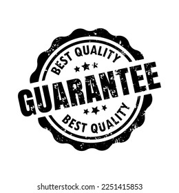 Best Quality Guarantee Red Seal Vector Isolated on White Background