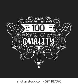 Best quality hand drawn label