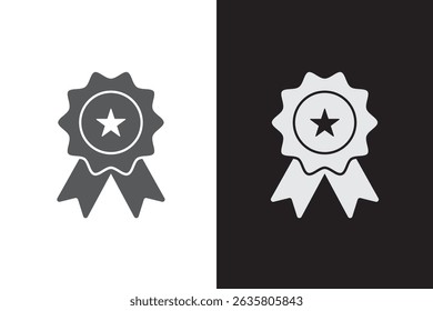 Best quality icon set. Quarantee symbols. Check mark logo. Flat vector illustration.