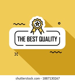 The best quality illustration with long shadow style. Easy to edit with vector file. Can use for your creative content. Especially for product quality.