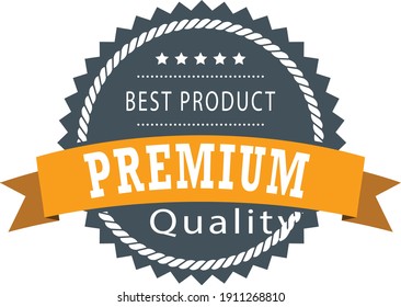 Best Quality Label (Sticker, Tag, Icon, Symbol), isolated on white background