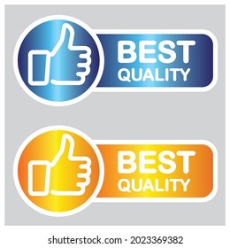 Best quality label, stickers, vector.