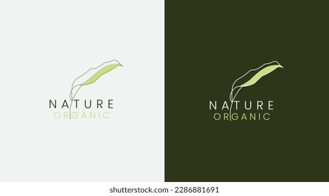Best quality Natural Leaf logo. Premium quality, vegan, green life, organic products.