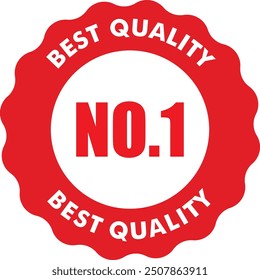 Best Quality No 1 label , vector