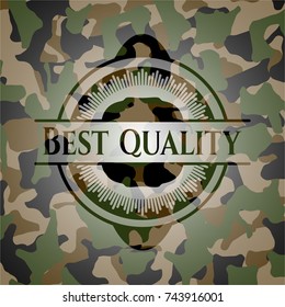 Best Quality on camouflaged pattern