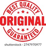 Best Quality Original Guaranteed Black and White Stamp Badge